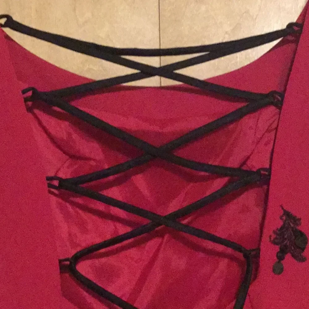 Cinq a Sept Embroidered Lace-Up Back Dress - Picture 10 of 13